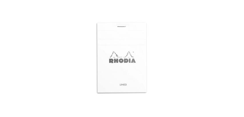 Bloc agrafé N°12 8,5x12 cm 80 feuilles lignées 80 g - Blanc