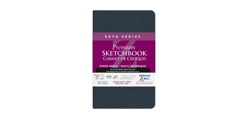 Zeta Series carnet souple 26F 8,9x14cm 270g - Blanc