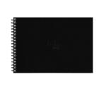 Rhodia Touch Watercolor Book, papier 100% coton grain satiné 300g - A4 paysage, 40 pages - Noir