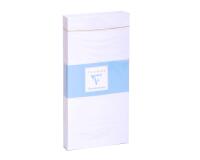 Paquet de 25 Enveloppes Blanches Doublées Triomphe DL- 110x220mm- Gommées - 130g/m2 - Blanc