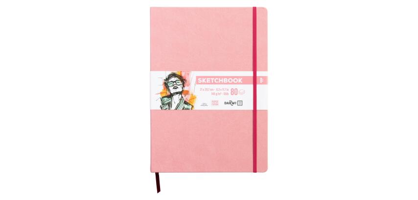 DFY Sketchbook A4 80F 140g - Rose pâle