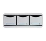 Module de classement Toolbox 3 tiroirs Office - Gris lumière