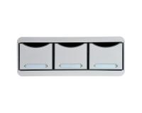 Module de classement Toolbox 3 tiroirs Office - Gris lumière
