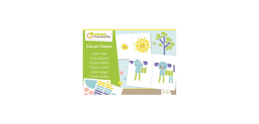 Boîte créative, Educativ' Stickers, Copiercoller - Vert