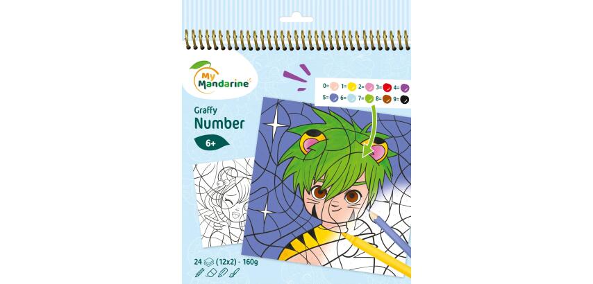 Graffy Pop Number, Manga - Blauw