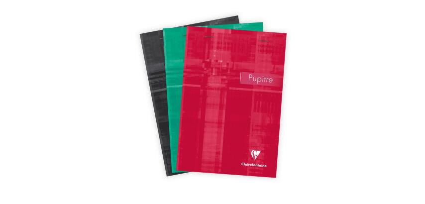 Bloc Pupitre agrafé en-tête A5 80 feuilles détachables petits carreaux Couleur aléatoire - Assortis