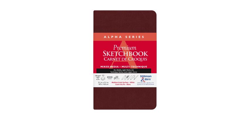 Alpha Series carnet souple 46F 8,9x14cm 150g - Blanc