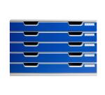 Schubladenbox MODULO A3, 5 geschlossene Laden