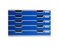 Module de classement Modulo Office 5 tiroirs A3 - Bleu