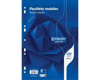 Feuillets mobiles sous film 7000 A4 200 pages perforées grands carreaux 80 g