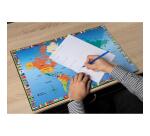 Desk pad rigid PVC Monde - 37.5 x 57.5 cm - Visual