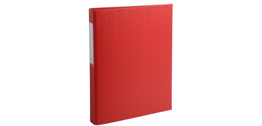 Classeur rembordé polypropylène 2 anneaux ronds de 25mm sur 3eme de couverture