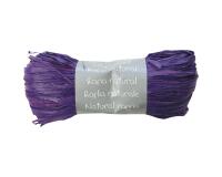 Pelote raphia naturel 50g, Prune - Prune