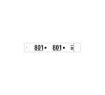 Carnet de 50 tickets vestiaires numérotés de 3 volets (dont 2 volets avec trous) - Format 20x3 cm