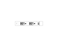Carnet de 50 tickets vestiaires numérotés de 3 volets (dont 2 volets avec trous) - Format 20x3 cm - Blanc