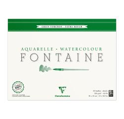 Fontaine bloc collé 4 côtés 25F 30x40cm 300g grain torchon