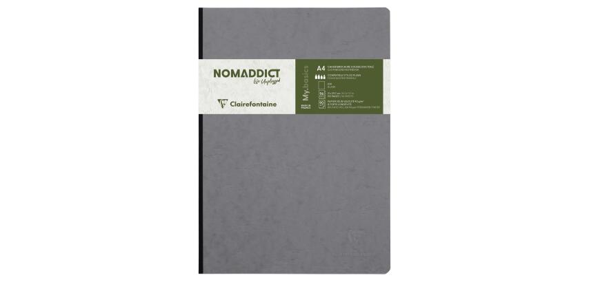 Cahier brochure Age Bag A4 192 pages uni - Gris