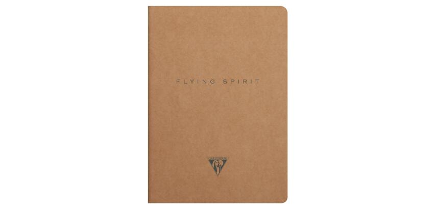 Flying Spirit piqûre textile A5 96 pages ligné motifs assortis papier ivoire 90g - Kraft