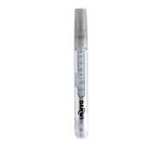 DARWI Textielverf marker met glitter, punt van van 2 mm, inhoud 6 ml, zilver - Zilver