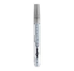 DARWI TEX GLITTER, Textilmarker Glitter, Spitze 2mm, Inhalt 6ml, Silber - Silber