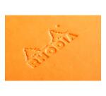 Webnotebook 9x14 cm 192 pages ligné papier ivoire 90g fermeture élastique - Orange
