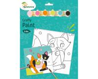 Graffy Paint, Chat 20x20 cm - Vert