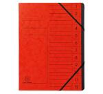 Exacompta Stapled Multipart file with Elastic (12 compartments, A4)