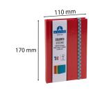 Iderama Notebook 170x110 192 lined pages - red