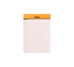 Bloc agrafé Rhodia le R N°12 8,5x12 cm 70 feuillets ligné 90g - Orange
