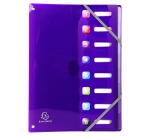 Trieur extensible en polypropylène 8 compartiments IDERAMA PP - A4 - Couleurs assorties