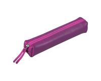 CUIR TEINTÉ Trousse SLIM 19,5x2,5x4 cm Violet