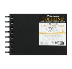 Goldline carnet spiralé 50F A6 140g paysage - Blanc