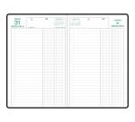 Agenda de bureau Raisin Euro et cents 16,5 x 24,5 cm Journalier 2027 - Noir
