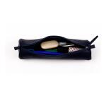 CUIR TEINTÉ Trousse Ø5,5x22 cm Bleu foncé