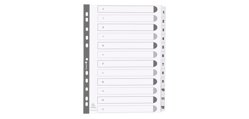 Div Mylar Dividers A4 White 1-12 - White