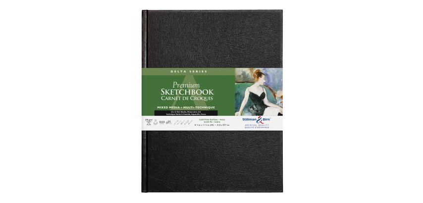 Delta Series carnet rembordé rigide 26F A4 270g - Ivoire