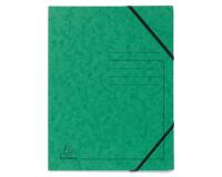 Chemise à élastique sans rabats carte lustrée 355gm2 - A4 - Vert