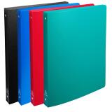 Classeur 4 anneaux plastifié Exacompta A4 - Dos 2 cm couleurs assorties opaque