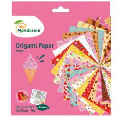 Origami Papier, Snoep - Veelkleurig