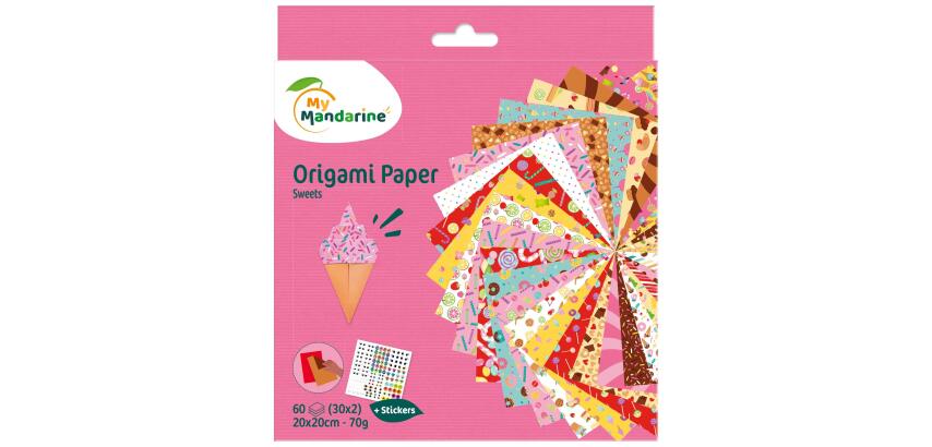 Origami Paper, Sweets - Multicolour