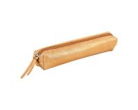 CÉLESTE CUIR Trousse SLIM 4x2,5x19,5 cm Disco Or