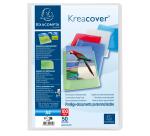 Protège-documents en polypropylène semi rigide Kreacover® Chromaline 100 vues - A4 - Couleurs assorties
