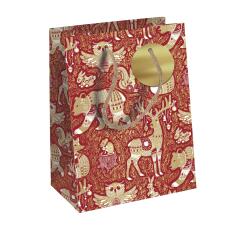 Red Forest, mittelgroße Geschenktasche 21,5x10,2x25,3 cm - Rot