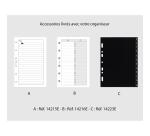 Organiseur Exatime 14 Dual 11 x 14.5 cm Semainier Septembre 2026 à Décembre 2027 -16 Mois - Noir