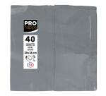 Paquet de 40 serviettes micro gaufrées ouate 2 plis - pliées 1/8