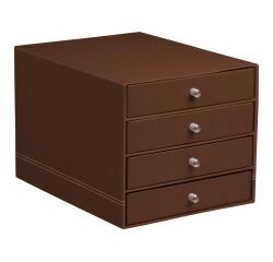 Rhodia Rhodiarama Drawer Storage Box - 4 Drawer - 24.8 x 32.7 x 22.8 cm - Bronze