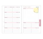 Recharge pour agenda de bureau Lady 20 21 x 15 cm Semainier Janvier à Décembre 2027