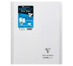 Cahier dessin/croquis Koverbook reliure intégrale enveloppante A4+ 100 pages papier blanc 125 g couverture polypropylène transparent - Assortis