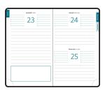 Agenda de poche EasyDay 15 Mini Labo 10 x 15 cm Journalier Janvier à Décembre 2027 - Visuel