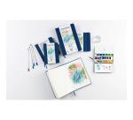 Carnet rembordé rigide Aquapad 14x14 24F 300g